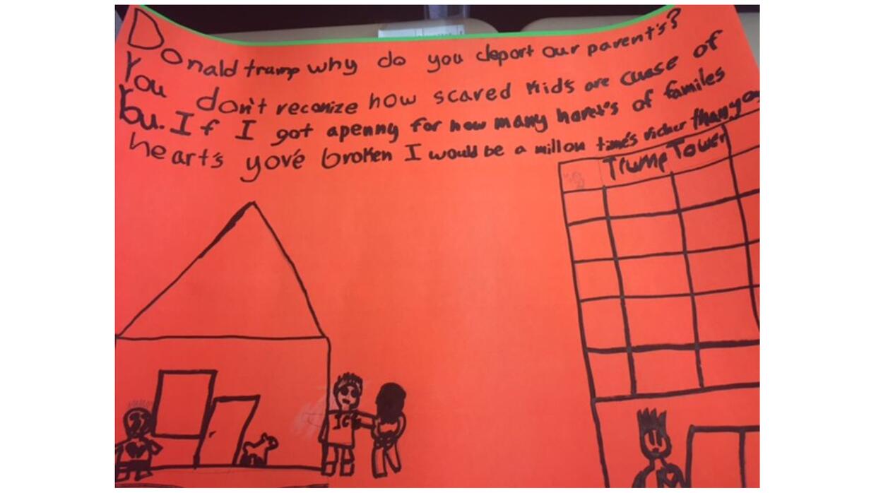 Un estudiante en un programa de actividades extraescolares dirigido por...