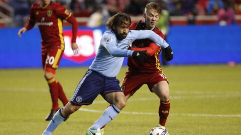 Andrea Pirlo volvió a jugar para NYCFC en la derrota por 2-1 ante RSL.