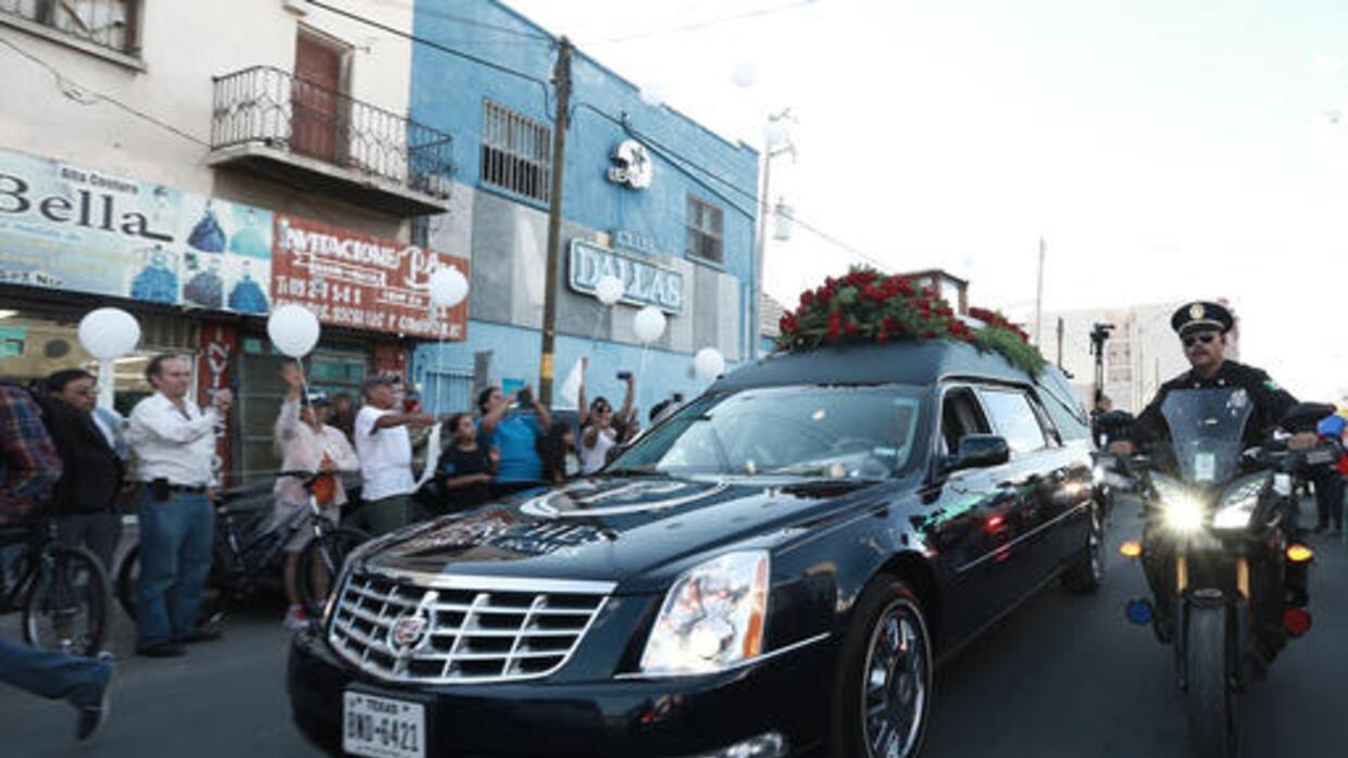 El cortejo fúnebre recorrió las calles de Ciudad Juárez.