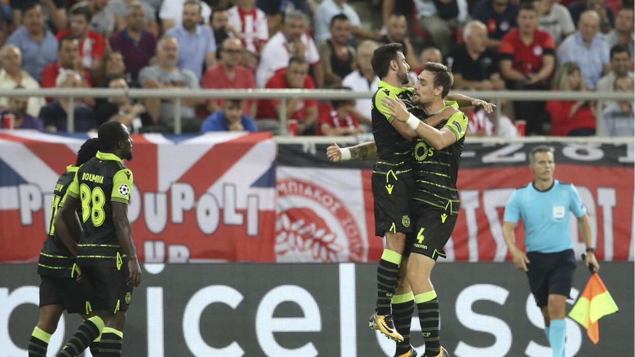 Olympiacos no puede superar un primer tiempo de pesadilla y cae ante Sporting de Lisboa