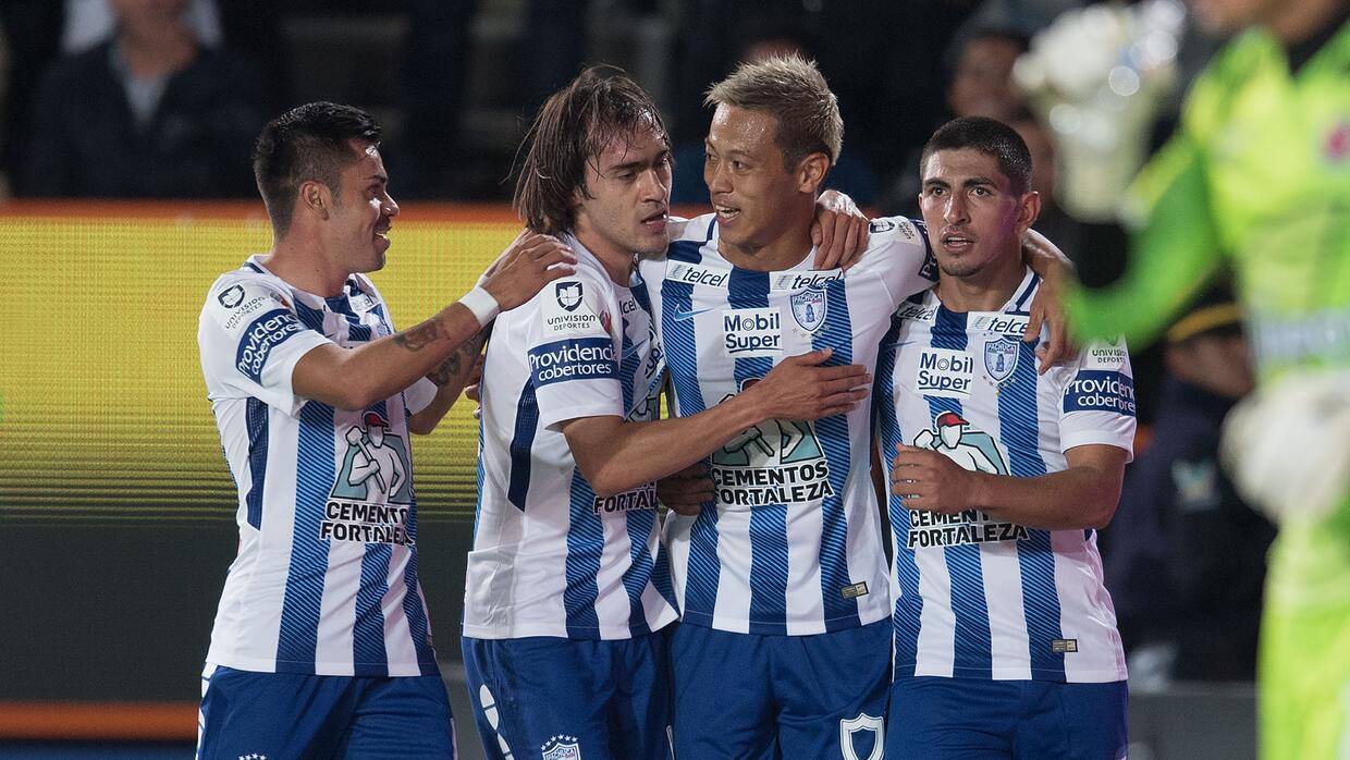 Con un genial debut de Keisuke Honda, Pachuca goleó 4-1 Veracruz