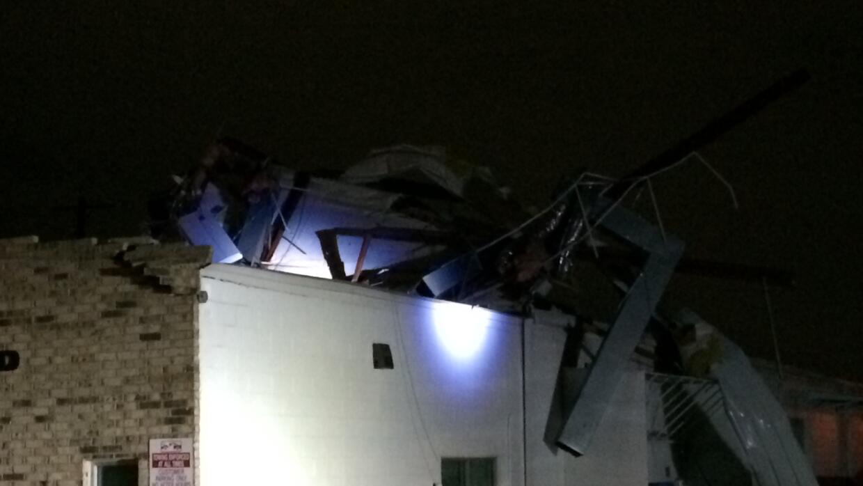 Esta es la imagen de los efectos de las tormentas en una vivienda ubicad...