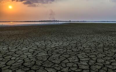 Pantano seco en La Mojana, Colombia