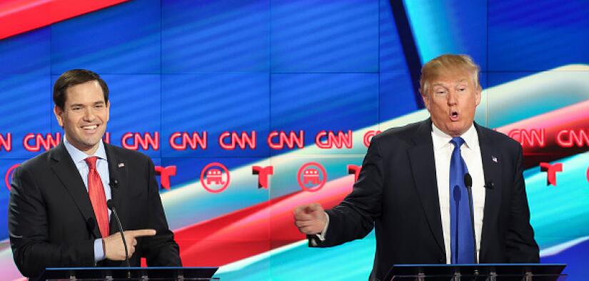 Marco Rubio y Donald Trump