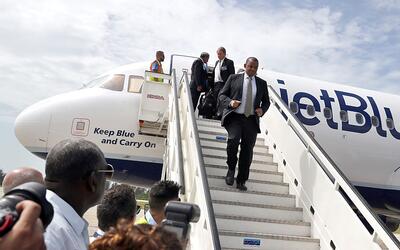 El vuelo 387 de JetBlue despeg&oacute; este mi&eacute;rcoles desde Fort...