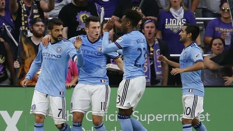 NYCFC festeja en Orlando.