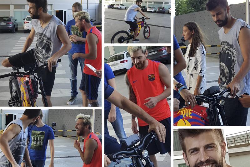 Las bicicletas de Lionel Messi y Gerárd Piqué tienen alma de moto 2.jpg