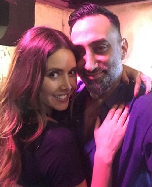 Marlene Favela y su novio George Seely