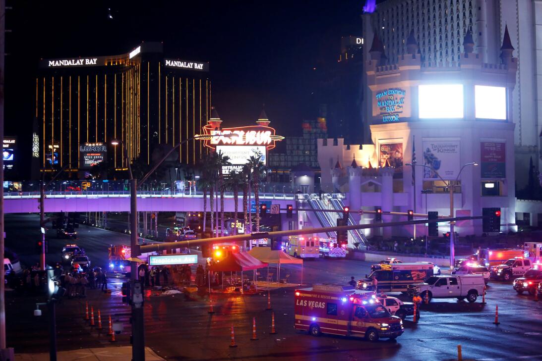 En fotos Tiroteo en Las Vegas deja múltiples muertos y heridos cerca