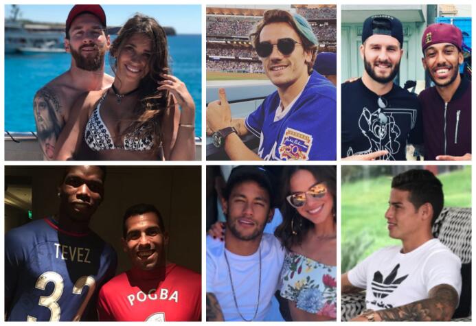 Gignac en Los Ángeles y Messi en la playa, los cracks del fútbol no la p...