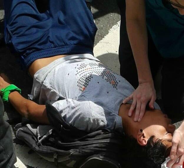 Caracas protestor Carlos José Moreno shot dead April 19 2017 in "th...