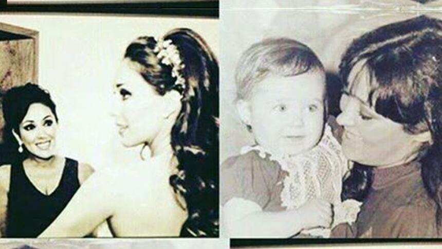 Anahí con su mamá