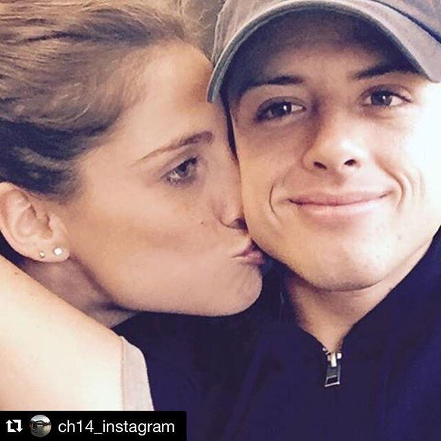 Chicharito y Lucía Villalón