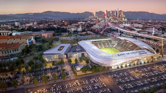 Los Angeles FC presentó nuevas imágenes del estadio que inaugurará en la...