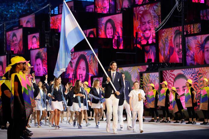 Latinoamericanos en la inauguración de Rio 2016.
