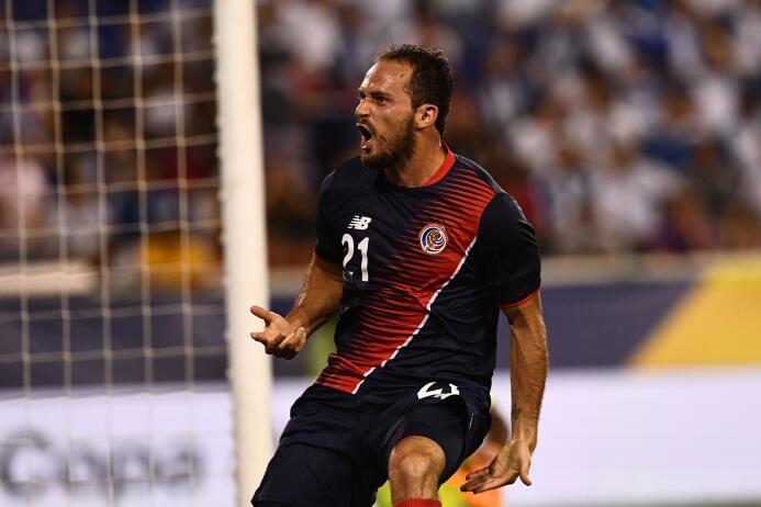 Costa Rica debuta con triunfo en la Copa de Oro Marco Urena celebrates a...