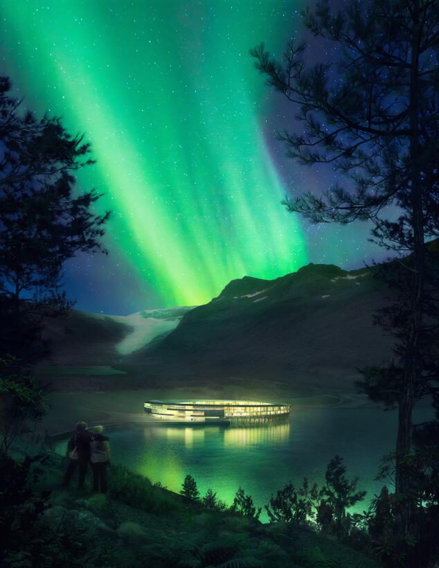 En fotos: El hotel noruego construido sobre un glaciar que promete gener...