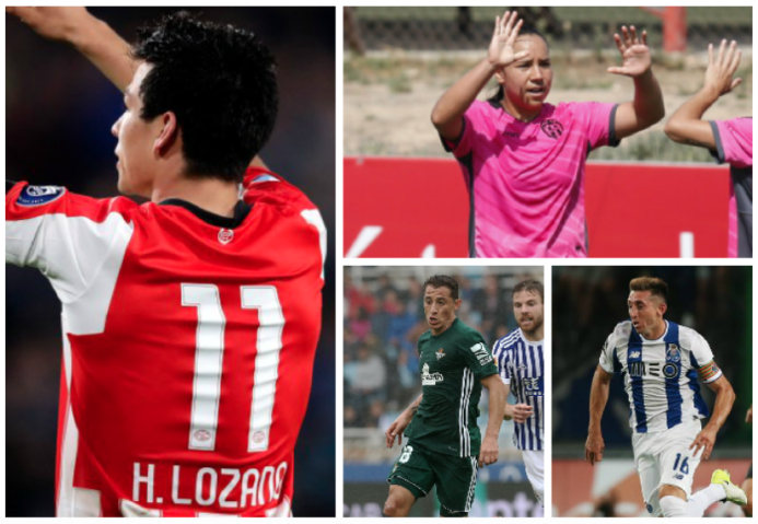 El 'Chucky' Lozano marcó el paso de los mexicanos en el fútbol exterior...