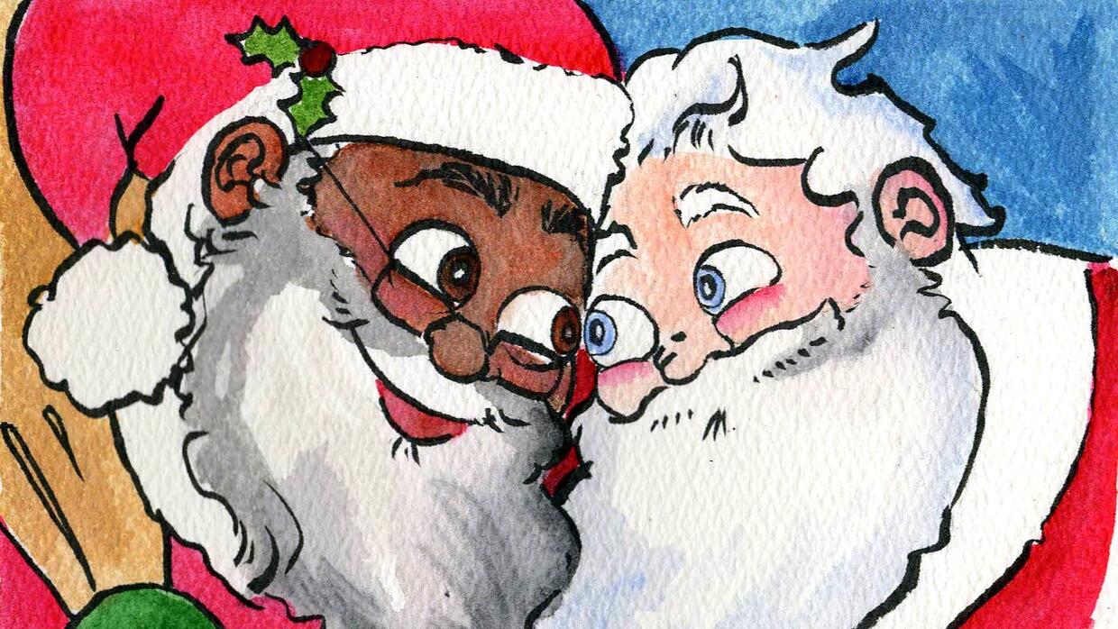 Resultado de imagen para Un Santa Claus interracial y homosexual