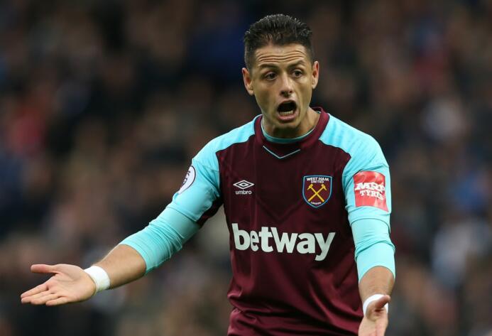 Pálido empate del West Ham, con 76 minutos del Chicharito chicharito.jpg