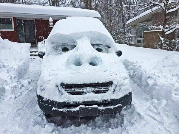 Radioescuchas del show enviaron fotos de la tormenta invernal.