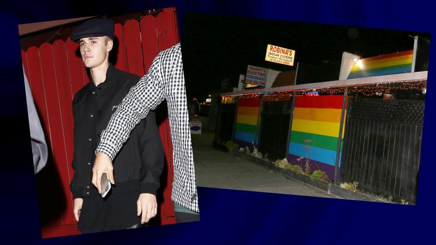 Justin Bieber salió de un bar gay
