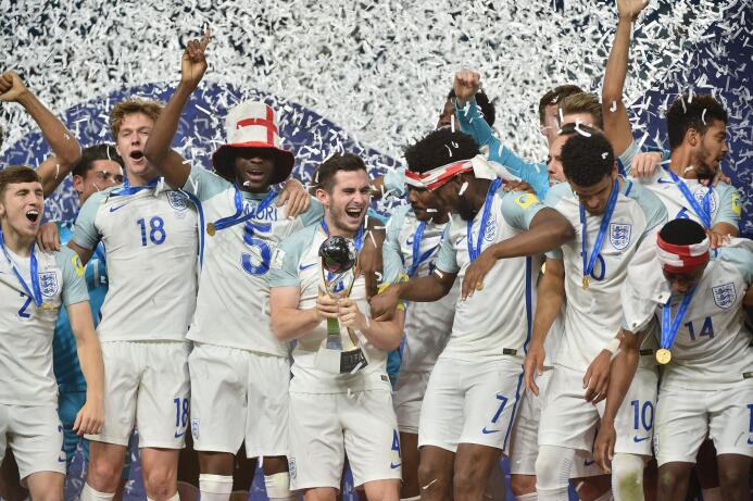 La fiesta de Inglaterra, campeón del Mundial Sub-20 en Corea del Sur Get...
