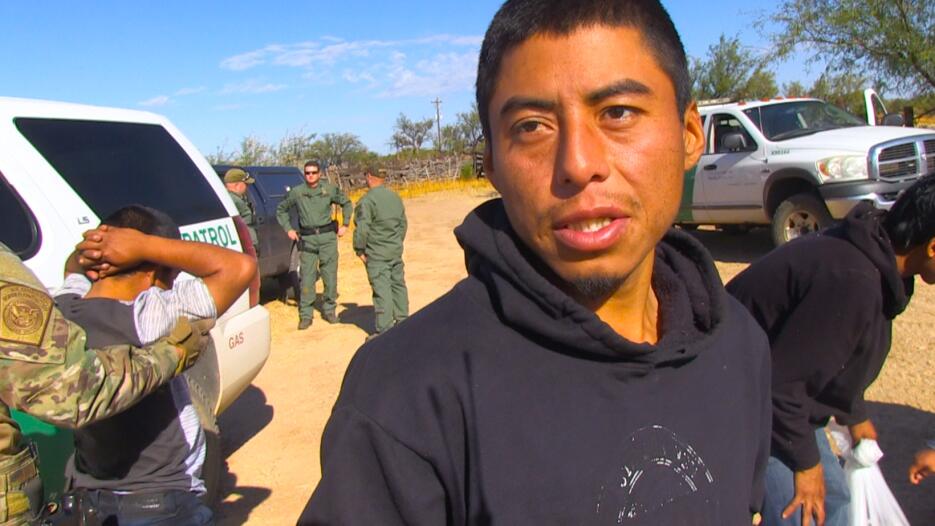 En fotos: Un grupo de inmigrantes indocumentados rescatados en la fronte...