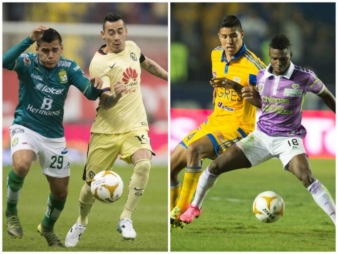 América goleó a León y Tigres logró una victoria apretada sobre Chiapas...
