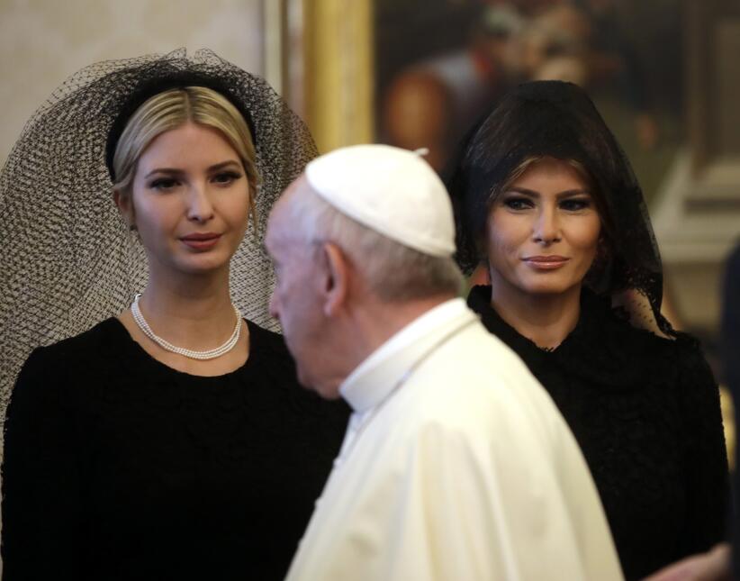 Ivanka, Melania y el Papa
