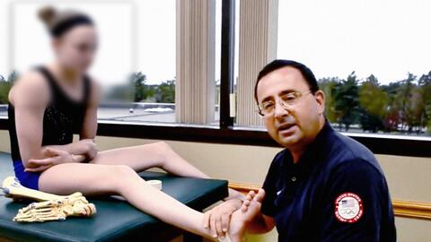 Larry Nassar, condenado por abusar sexualmente de más de 150 niñas.