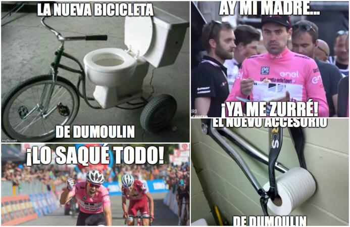 Los memes no perdonan a Dumoulin tras su diarrea en el Giro de Italia Me...