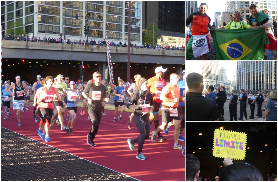 Gran arranque del maratón de Chicago