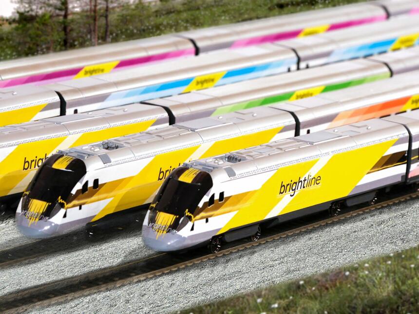 El sistema de trenes conectará a Miami con Fort Lauderdale, pasará por W...