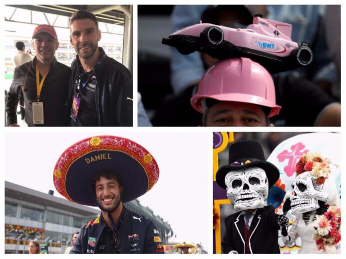 Futbolistas, expresidentes y celebridades presentes en el GP de México c...