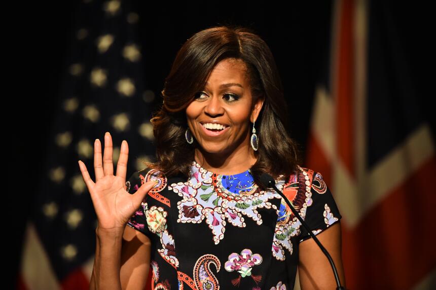 Michelle Obama visita realeza