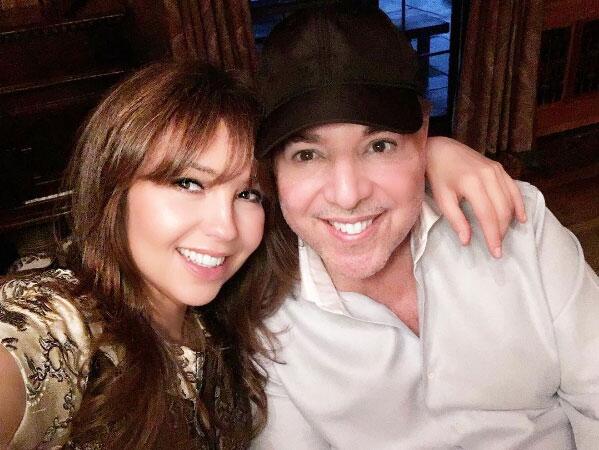 Thalía y Tommy Mottola