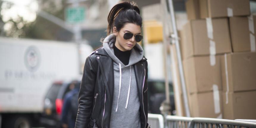 Kendall Jenner antes del desfile de Victoria's Secret