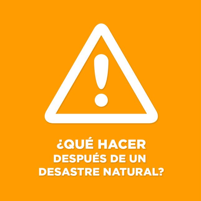 ¿Qué hacer después del paso de un huracán?