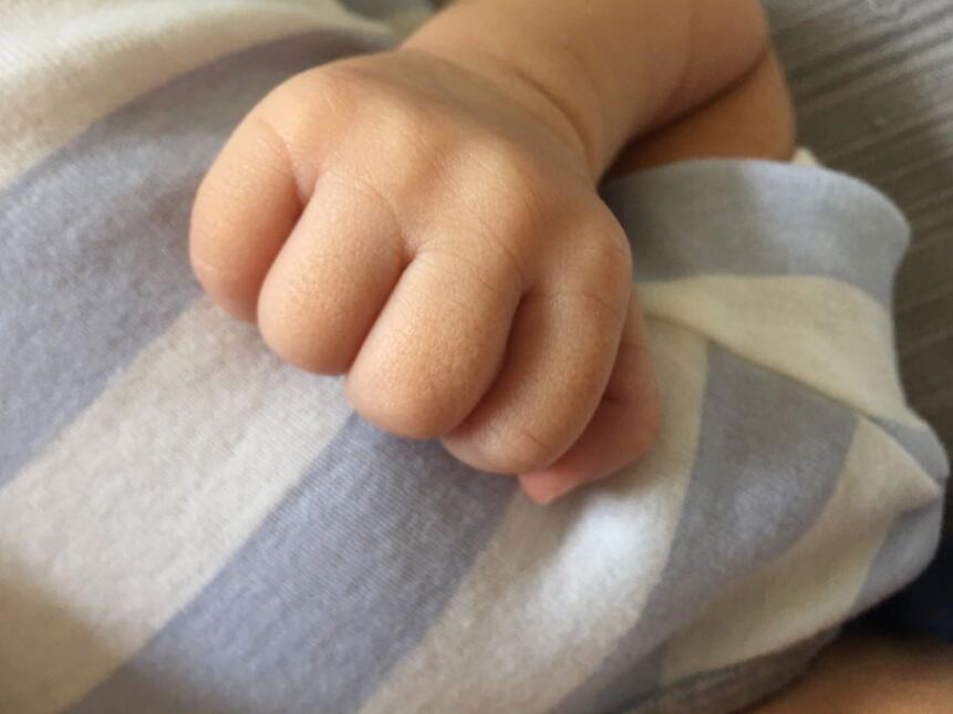 Michelle Renaud y su bebé