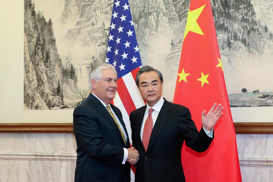 Tillerson y Wang Yi