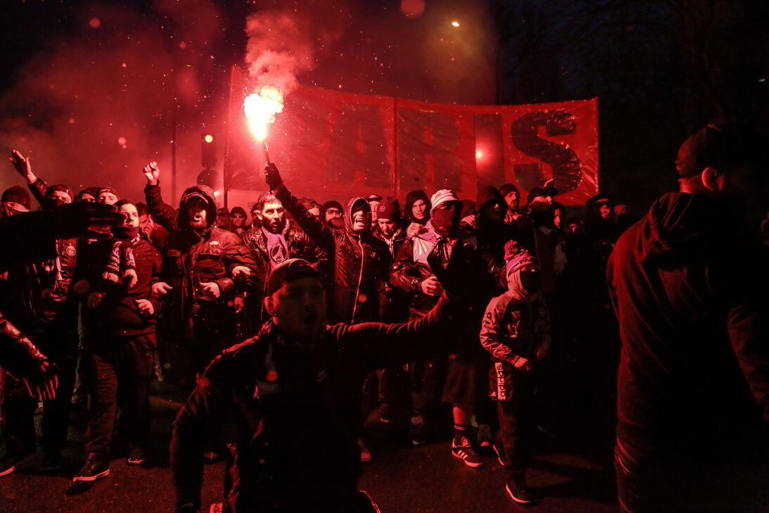 Los aficionados del Paris Saint-Germain –los más hostiles– y del Real Ma...