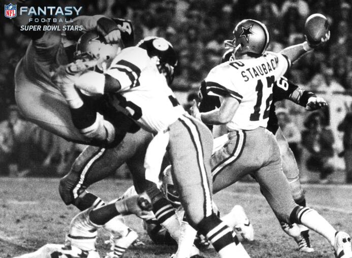 Los 10 jugadores con más puntos de fantasy en la historia del Super Bowl...