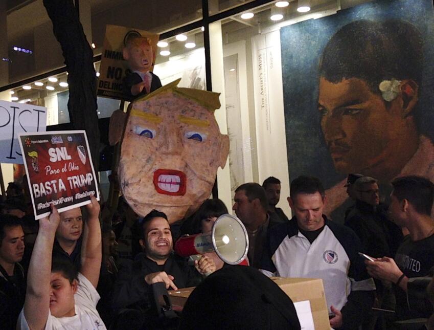 Manifestantes contra Trump en NY