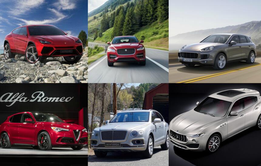 El segmento de las Super-SUVs muestra una importante variedad de marcas...