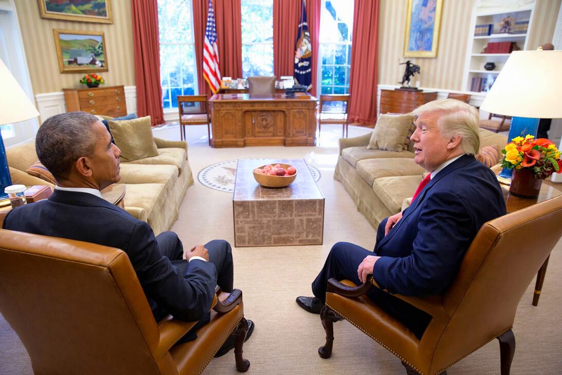 Oval Office Obama Trump