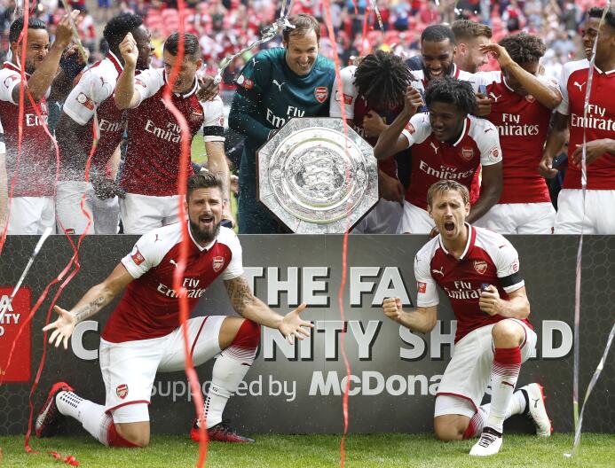 Arsenal se coronó campeón del Community Shield al vencer a Chelsea en In...