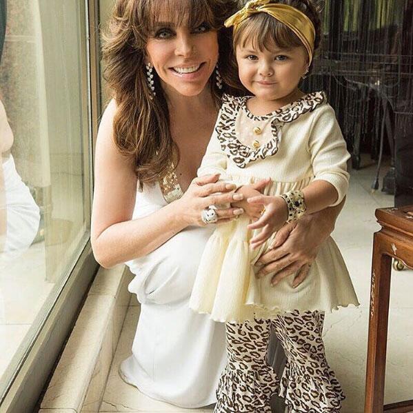 Verónica Castro y su nieta Rafaela