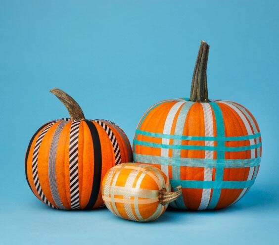Calabazas sin tallado, pero con mucha onda